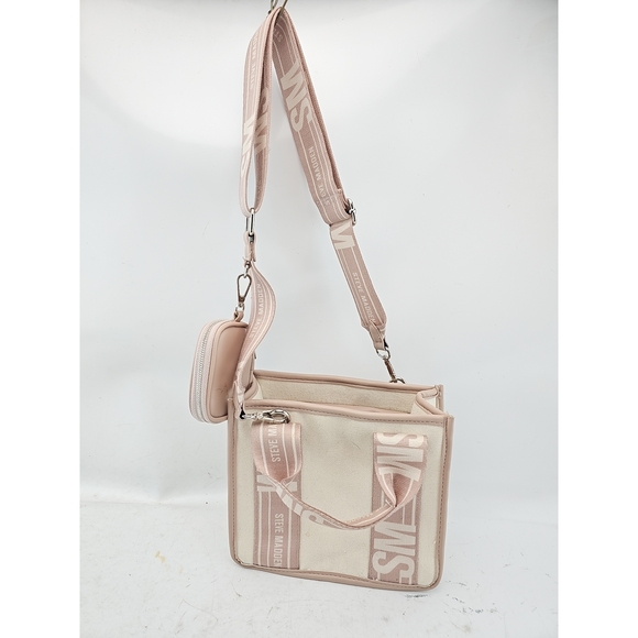 Steve Madden Handbags - Steve Madden Monogram Logo Canvas Tote